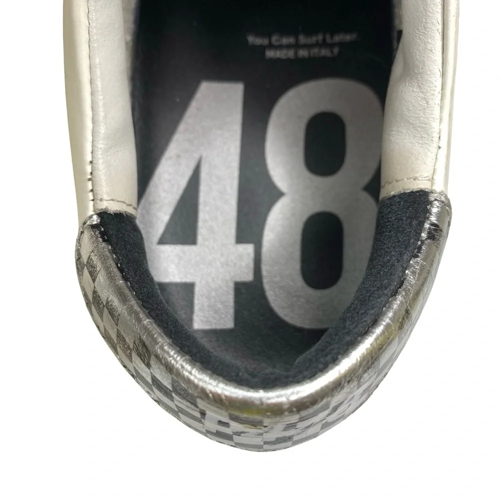 P448 Men's White and Black Sneakers